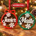 2 Esferas Navidad Personalizadas
