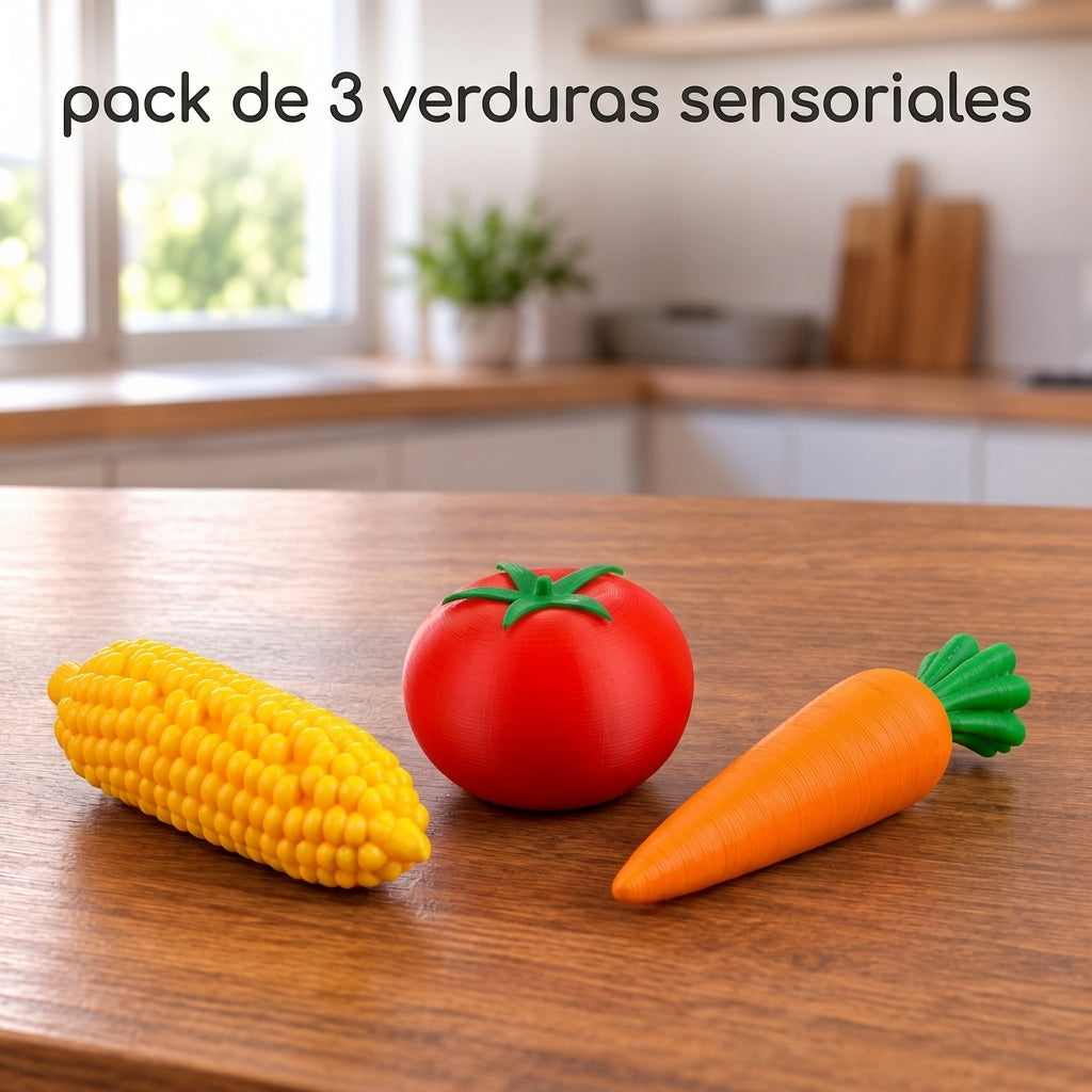 Pack 3 verduras sensoriales