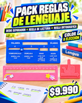 Pack Reglas apoyo lecto-escritura